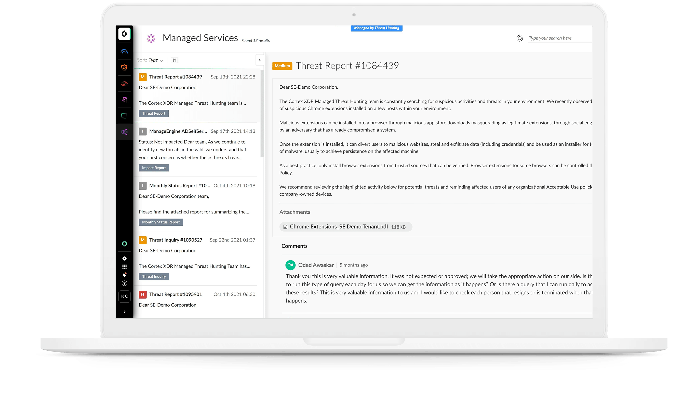 Let our Unit 42 hunters work for you