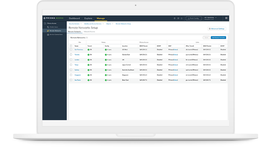 SSE uses ZTNA capabilities to provide users secure remote access to network resources and monitor network behavior.