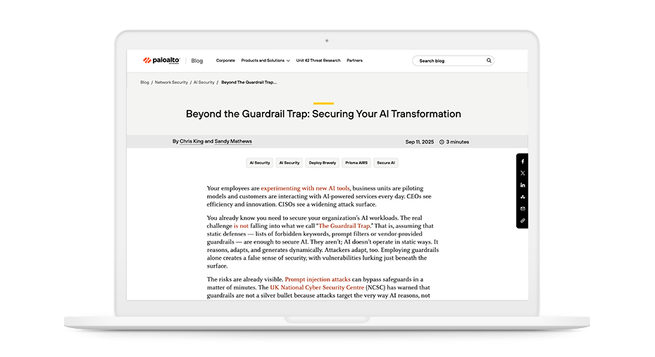 Beyond the Guardrail Trap: Securing Your AI Transformation
