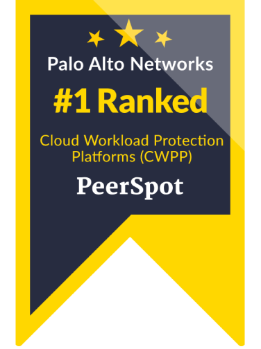 Prisma Cloud ranked #1 for Cloud Workload Protection Platforms product by PeerSpot 2024
